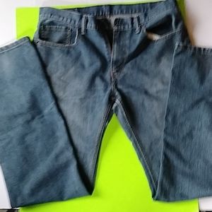 Levi Mens faded blue jeans